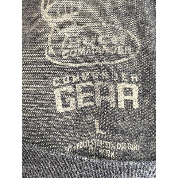 Buck Commander Womens Blue Deer Logo T-shirt Size LARGE - Picture 4 of 9